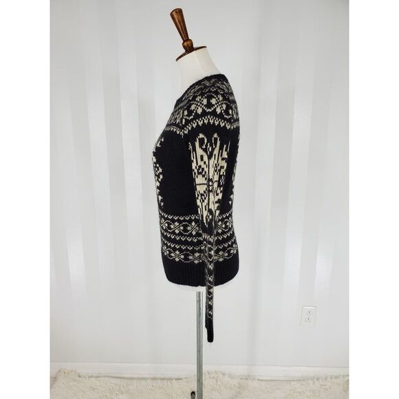 Joe Fresh Sweater Cozy Winter Fair Isle Knit Snowflake Ski NWT Women's Medium - Picture 5 of 10